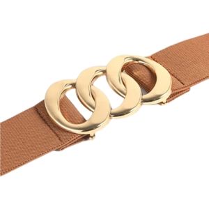 Shein, Geo Buckle Belt/brown